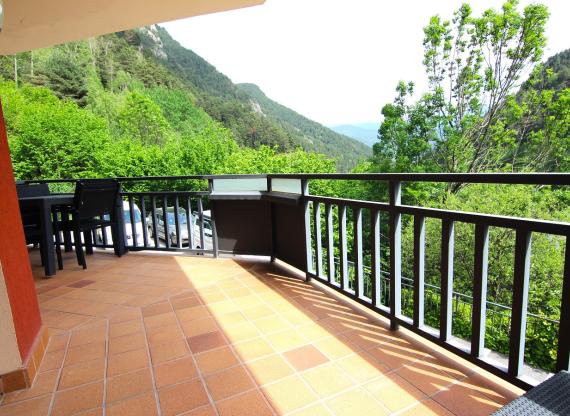 Terrace with sunshine and views