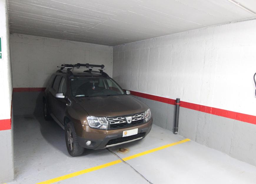 Large protected parking space